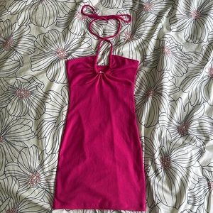 Pink princess Polly body con mini dress. Size S.